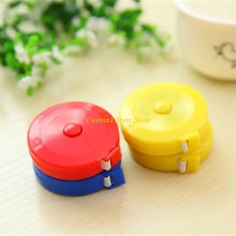 A3PC Retractable Measuring Tape Lock Pin Button Retract for Cloth Waist Measurement