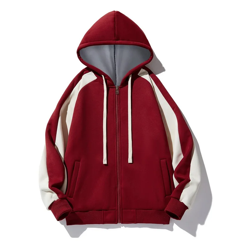

Autumn New Korean Version Sports Men's Casual Hooded Cardigan Jacket