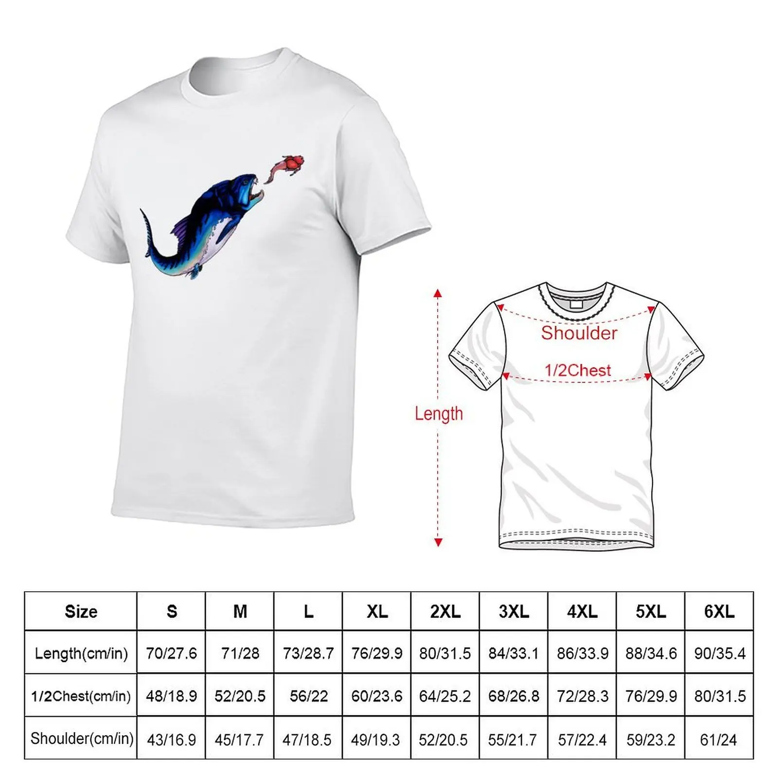 Dunkleosteus T-Shirt t shirt for man 100 percent cotton man t shirt luxury funny t shirts cotton T-shirt