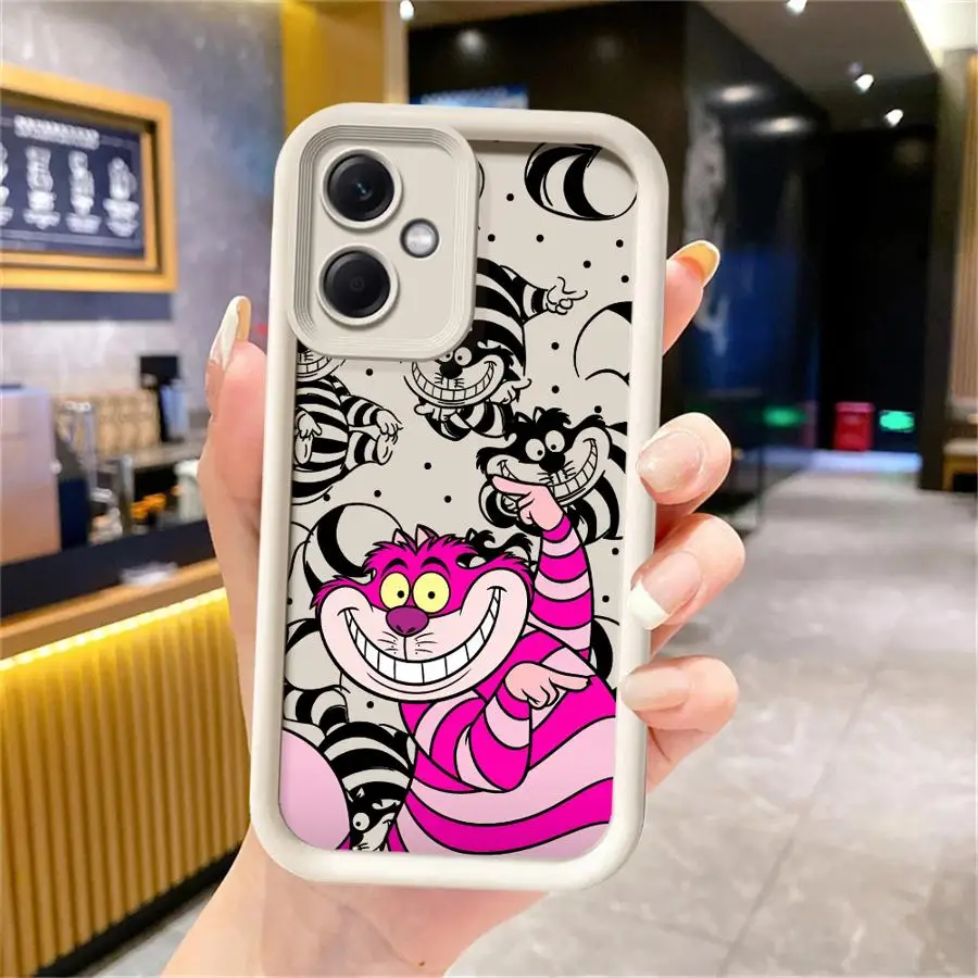 حافظة مضادة للصدمات لهاتف شاومي ريدمي نوت 11 10 14 برو 13 12 12C A1 Plus Poco X3 NFC غطاء هاتف من السيليكون أليس في بلاد العجائب لطيف #4