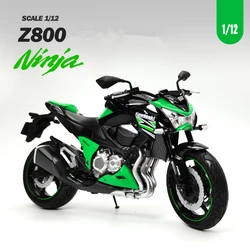 1/12 Kawasaki Ninja Z800 Racing Cross-country Motorcycle Model Simulation Metal Toy Street Motorcycle Model Collection Gift