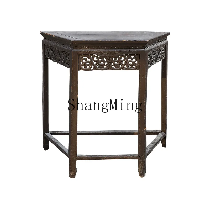 

CL custom Chinese classical old furniture counter entrance solid wood table carved table household living room antique furniture