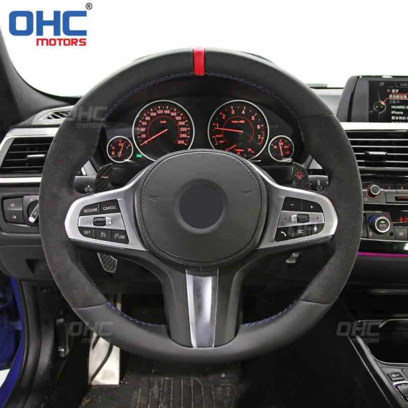 For BMW 1-4 Series Z Series G20 G21 G80 M3 M4 F82 F83 leather steering wheel modification and upgrade