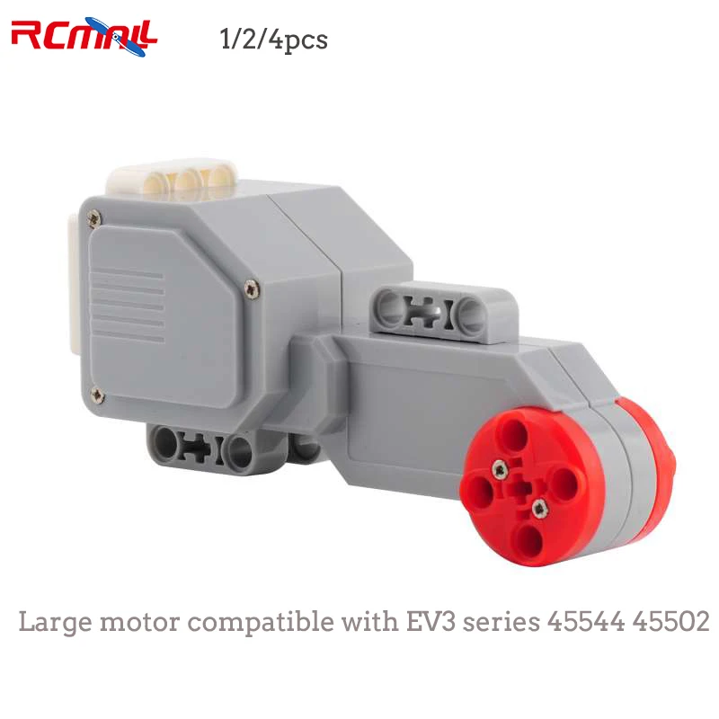 RCmall Large Servo Motor Building Blocks Technical Power Functions Compatible with LEGOeds EV3 Series 45544 45502 for DIY Toys