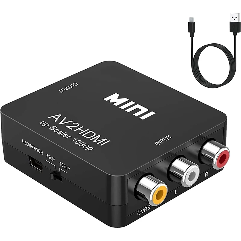 

Turn HDMI hd AV line converter three color lines lotus head line adapter old television set-top boxes