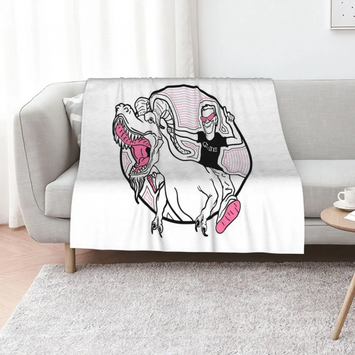 Dan Riding GOTEsaur Circle Throw Blanket Thermal Tourist Thin Luxury St Luxury Throw Moving Blankets