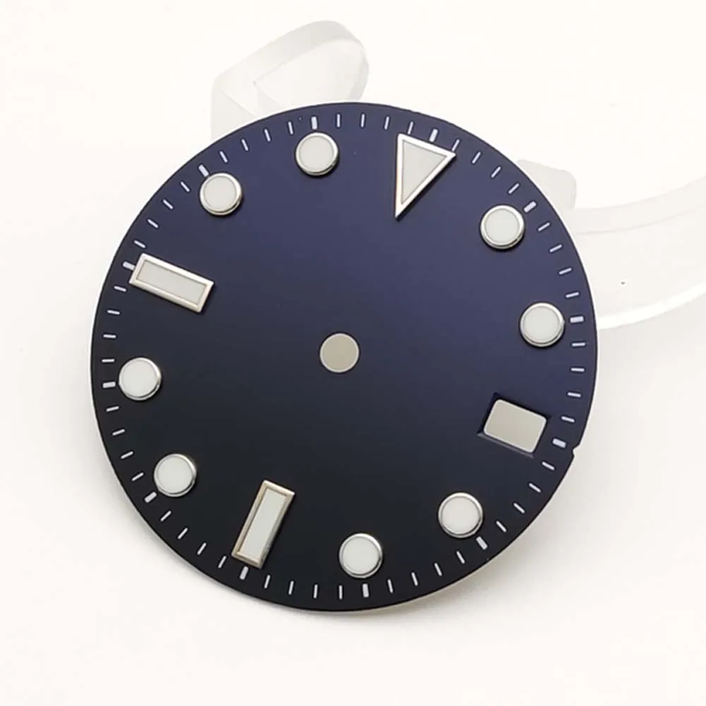 28.5mm NH35 gradient color dial luminescent index watch accessory fit NH35 movement men's watches dial