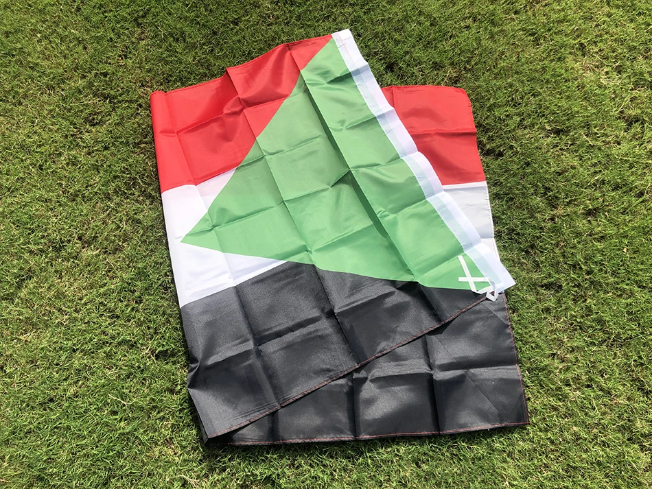Bandera nacional Sudán poliéster doble cara 150x90cm - imagen 4