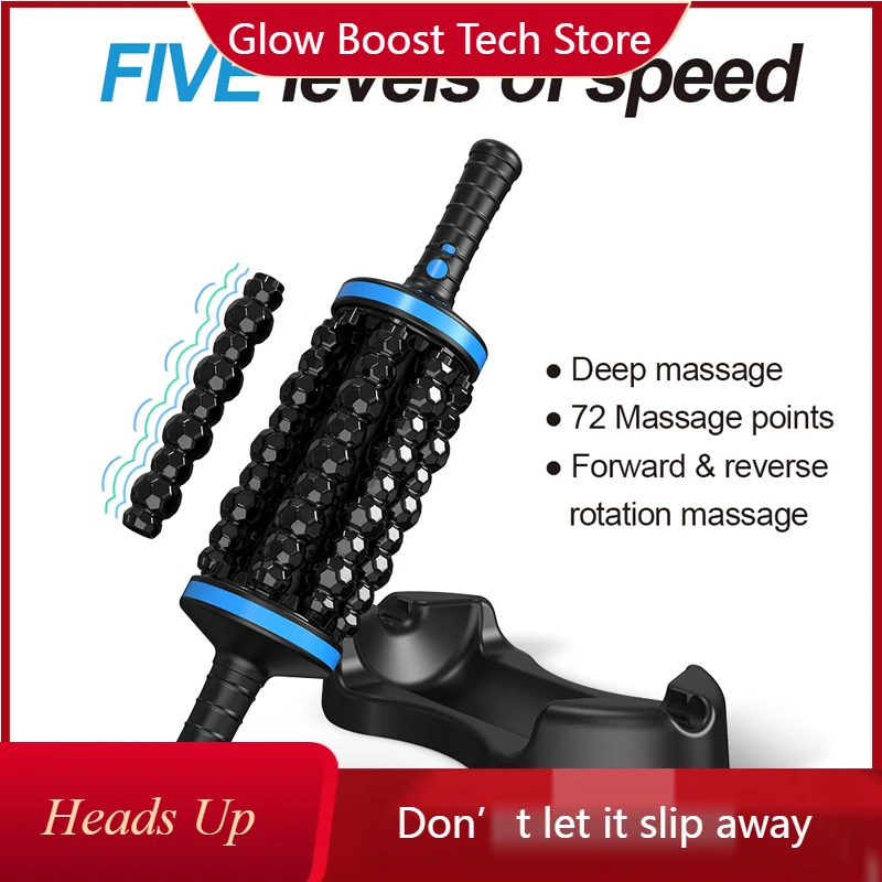 

NYCordless Roller Body Massager Muscle Fascia Relaxation Vibrators Home Fitness Exercise Abdominal and Leg Relaxation Relieve Pa