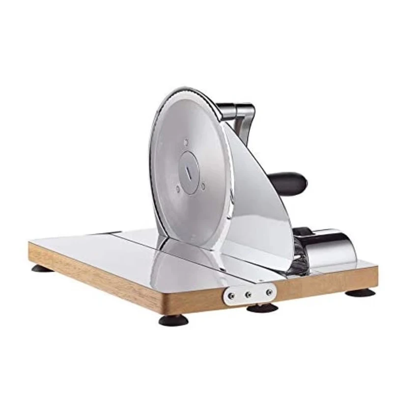 Manual Bread Slicer, Classic Hand Crank Home Bread Slicer (Silver) 11.75 Inch by 8 Inch Bread/Sausage/Cheese/Vegetables