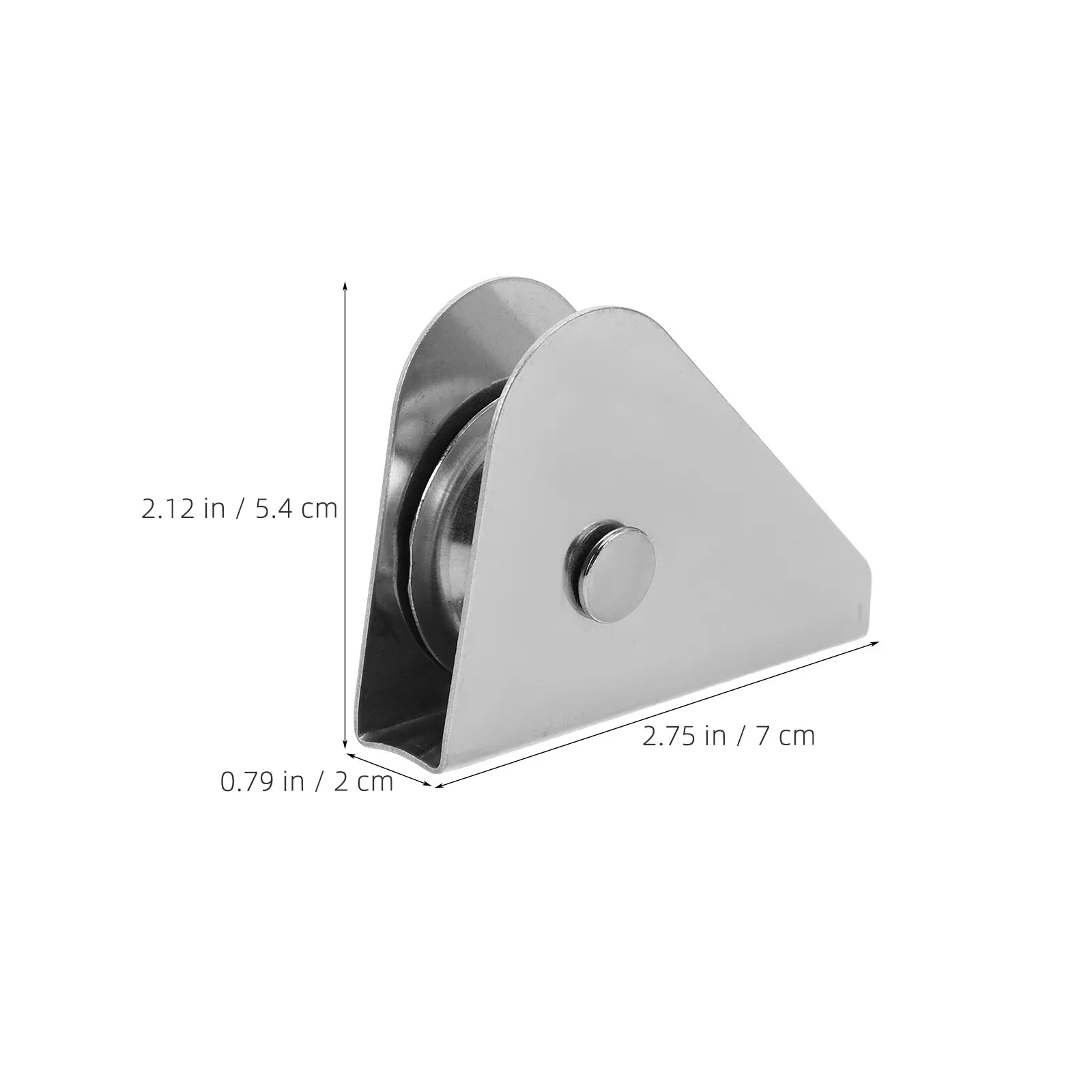 2Pcs Large Flagpole Accessories Stainless Steel V-Groove Pulley Wheel Heavy Duty Grooved Roller Track Sliding Gate Traction
