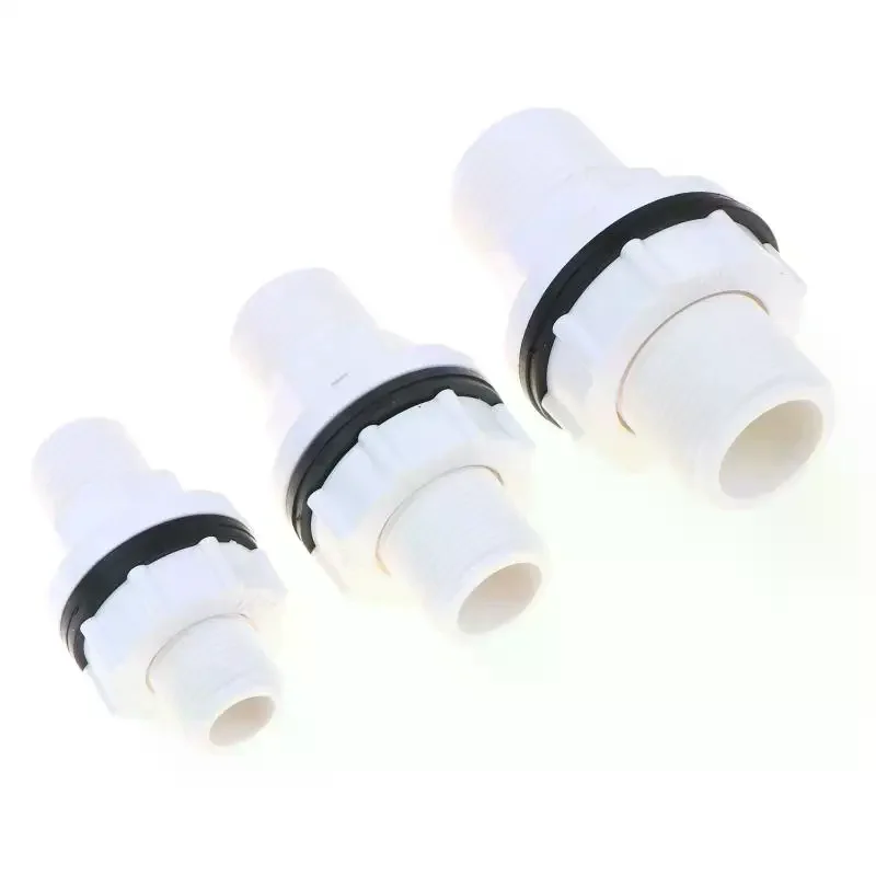 PVC Outer Thread Garden Water Pipe Connector Eco Friendly Fitting for Residential Water Tank Oil Tank Port