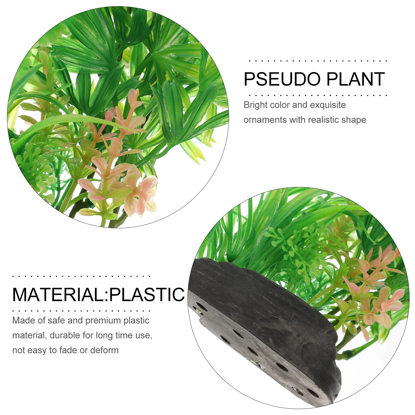 

Aquarium Fake Plant Fish Tank Decoration Realistic Durable Plastic Aquatic Plant Landscape Ornament for Fish Tank