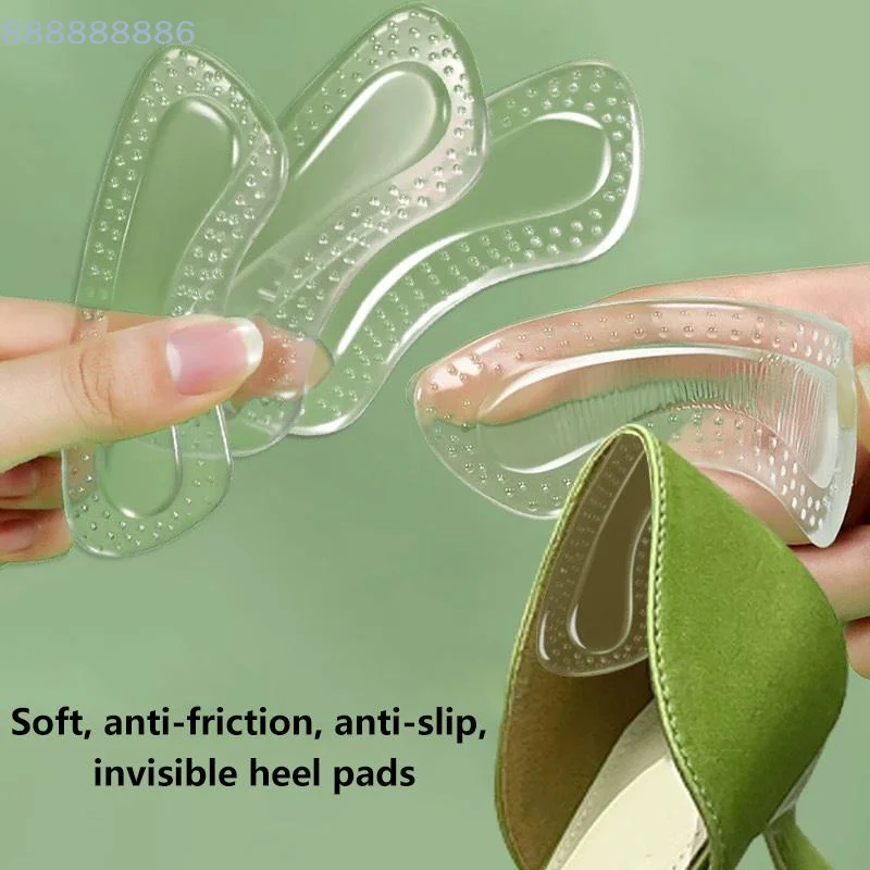 [B]Heel Pad Soft Invisible 2cm Height Increase Anti Slip Abrasion Resistant Massage Insole for Women Formal Shoes Relief