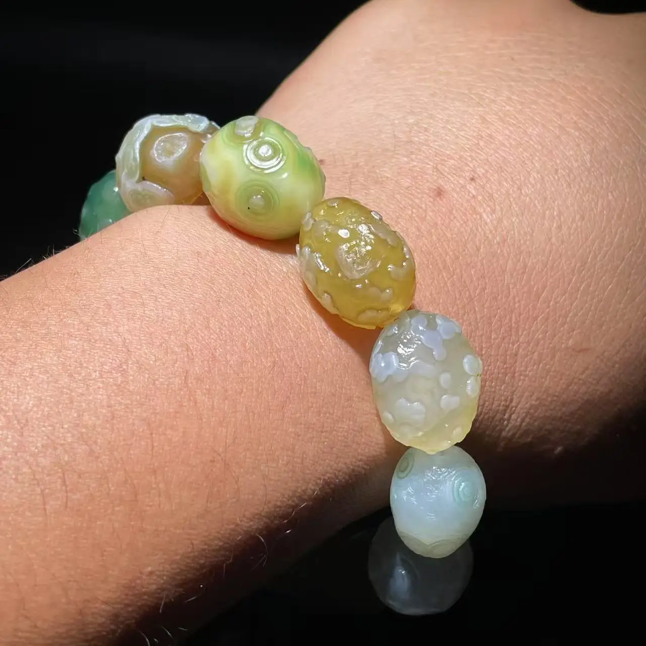 100% Natural Gobi Agate Eye Agate Crystal Bead Alxa Eye Rock Specimen Energy Crystal Chakra Reiki Healing Stone Home Decor