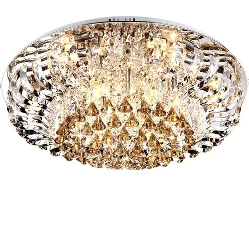 

LED round, crystal lamp, modern, simple, luxurious, ceiling lamp, bedroom