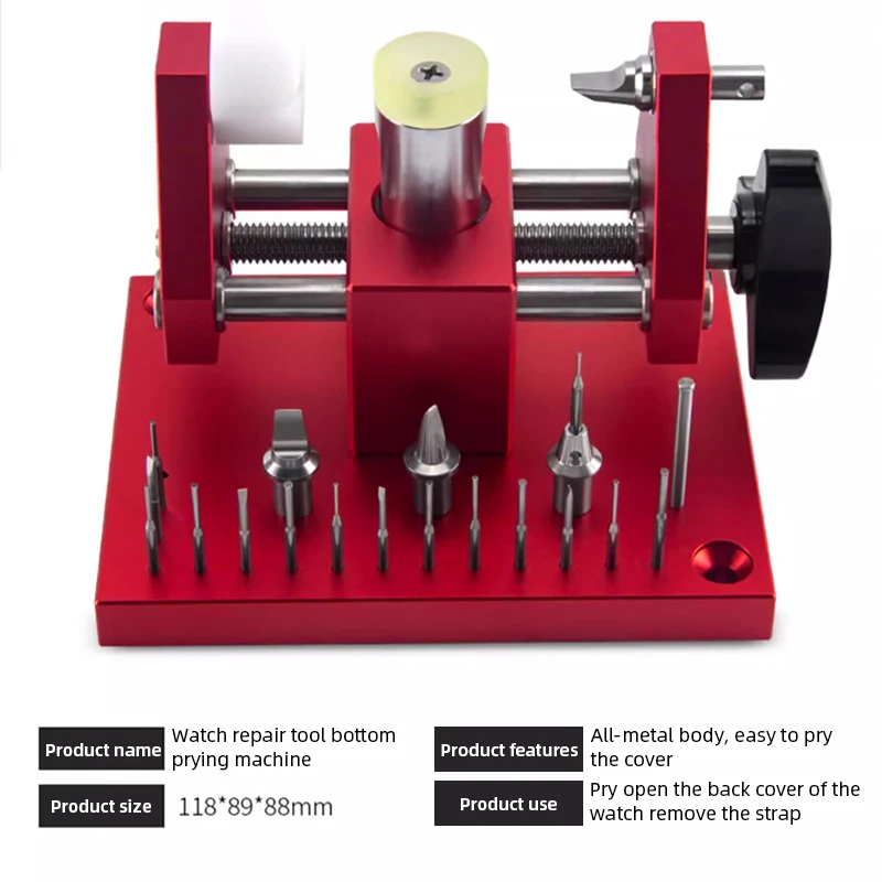 Precision Watchmaker's Cracker Case Removal Set for Accurate Repair Work-Professional Watch Case Back Opener Tool Kit