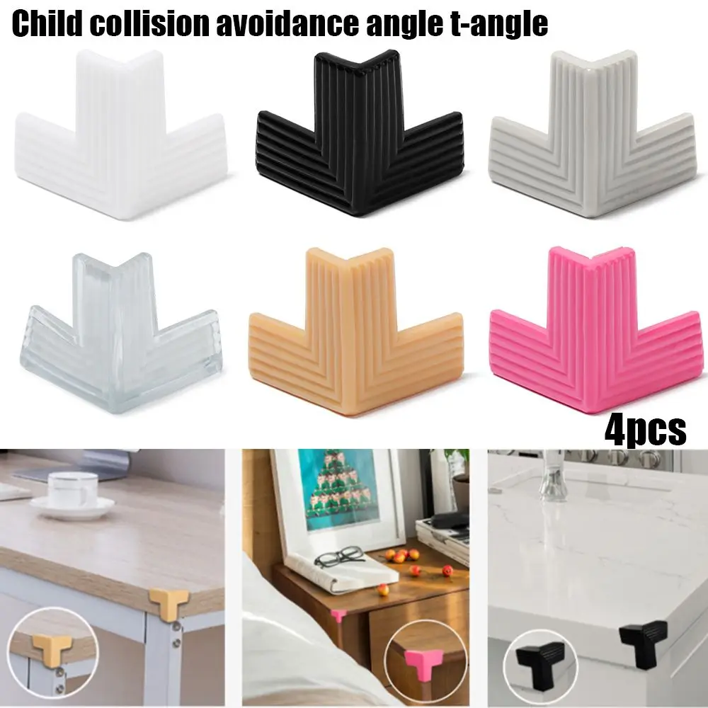 4PCS Children Kids Security Desk Corner Guards Anticollision Strip Table Corner Protector Edge Protection
