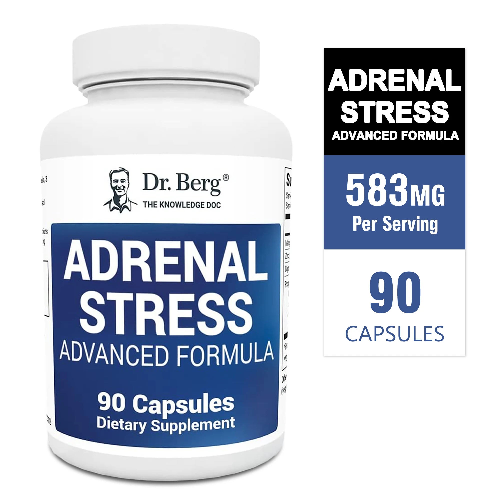 

Adrenal Stress Supplement - Adrenal Support, Stress Relief, Mood Improvement, Energy Boost