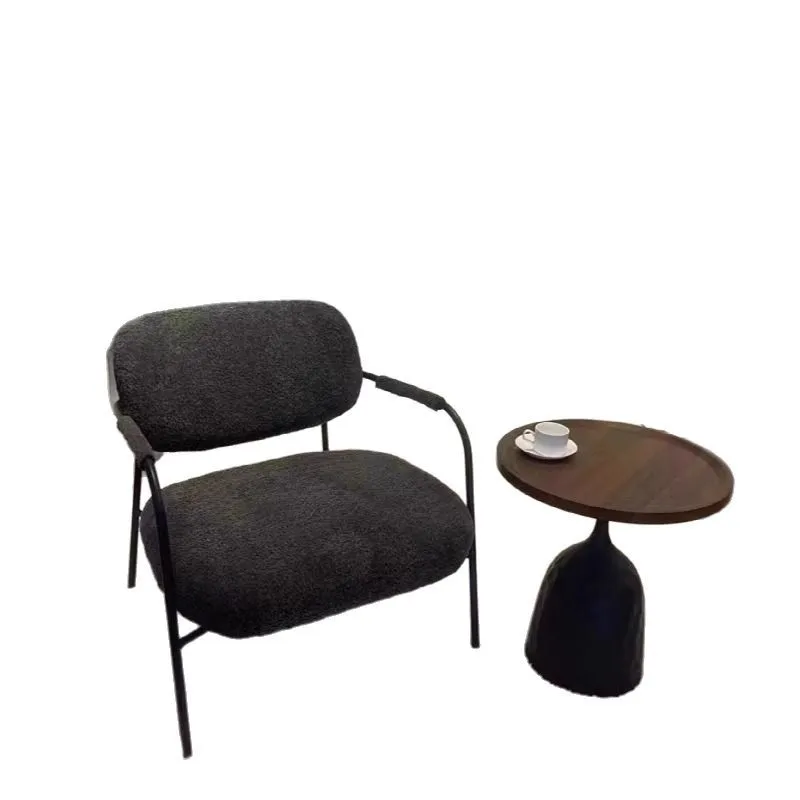 Single Sofa Chair Living Room Balcony Fabric Simple Modern Bedroom Apartment Hotel Lobby Casual Single Chair