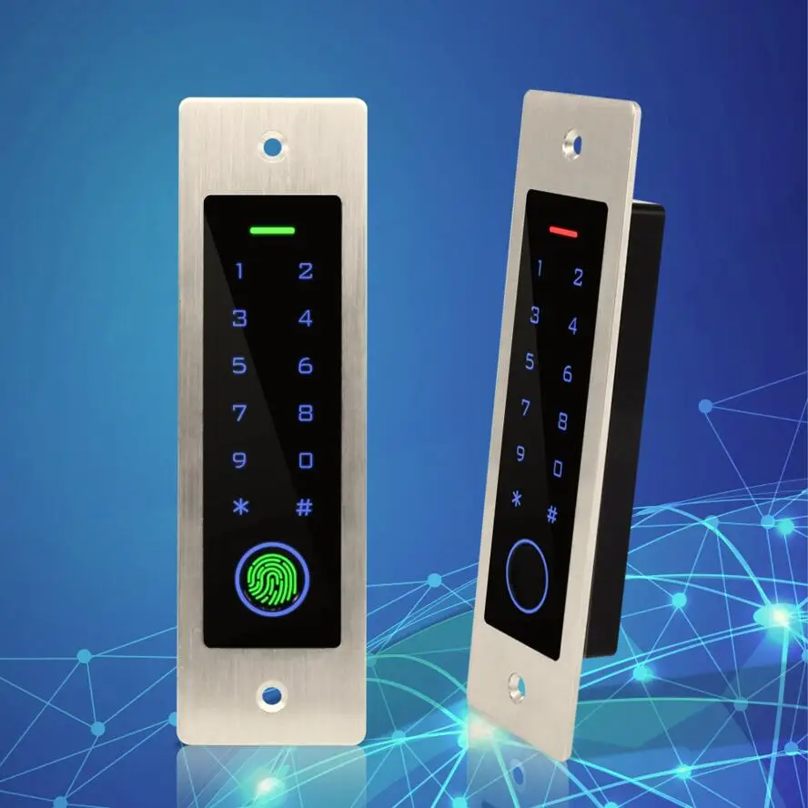 125KHz EM Card Embedded Fingerprint Touch Keypad Card & Fingerprint Access Control