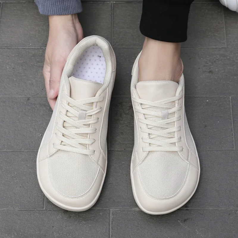 Wide Toe Casual Shoes for Men and Women Barefoot Soft Sole Flats Non Slip Walking Footwear Plus Size Comfortable