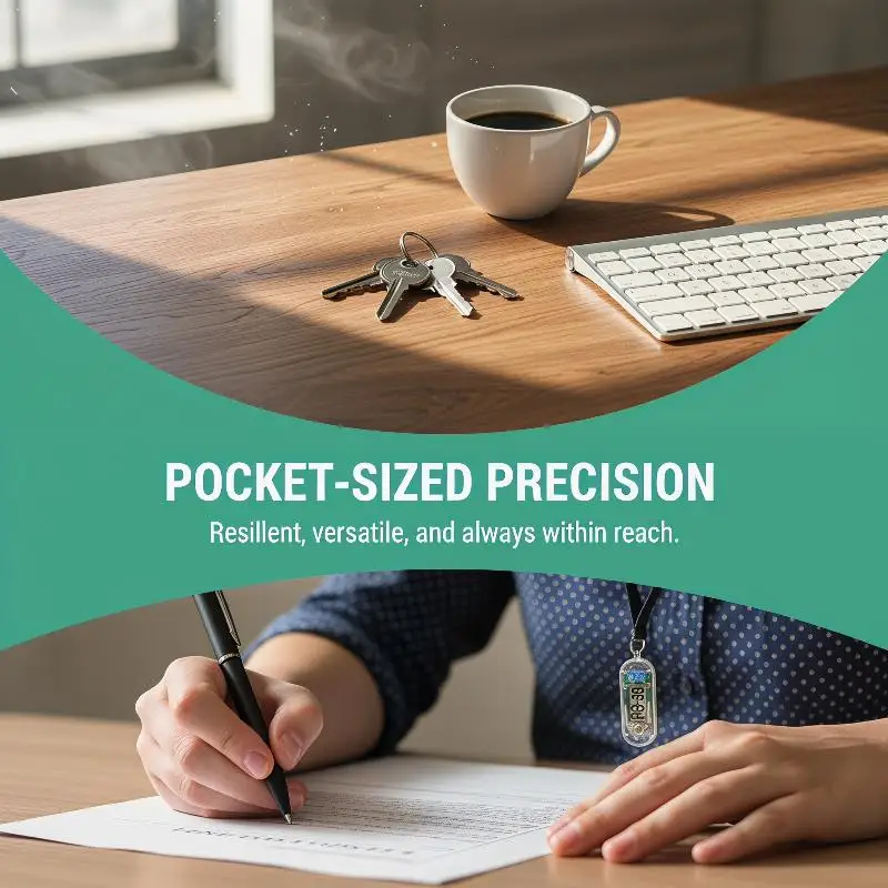 

1Pcs Pocket Watch Pendant Keychain Clock Silent Electronic Timepiece For Study Room Classroom Exam Small Desktop Clock
