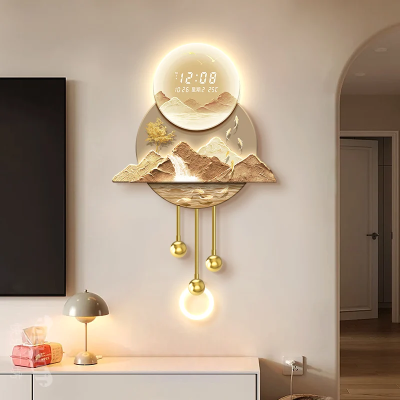 /Chinese Cheap Wall Clocks Save Space Art Mural Design Luxury Accent Clock Wall Minimalist Orologio Da Parete Unique Furniture