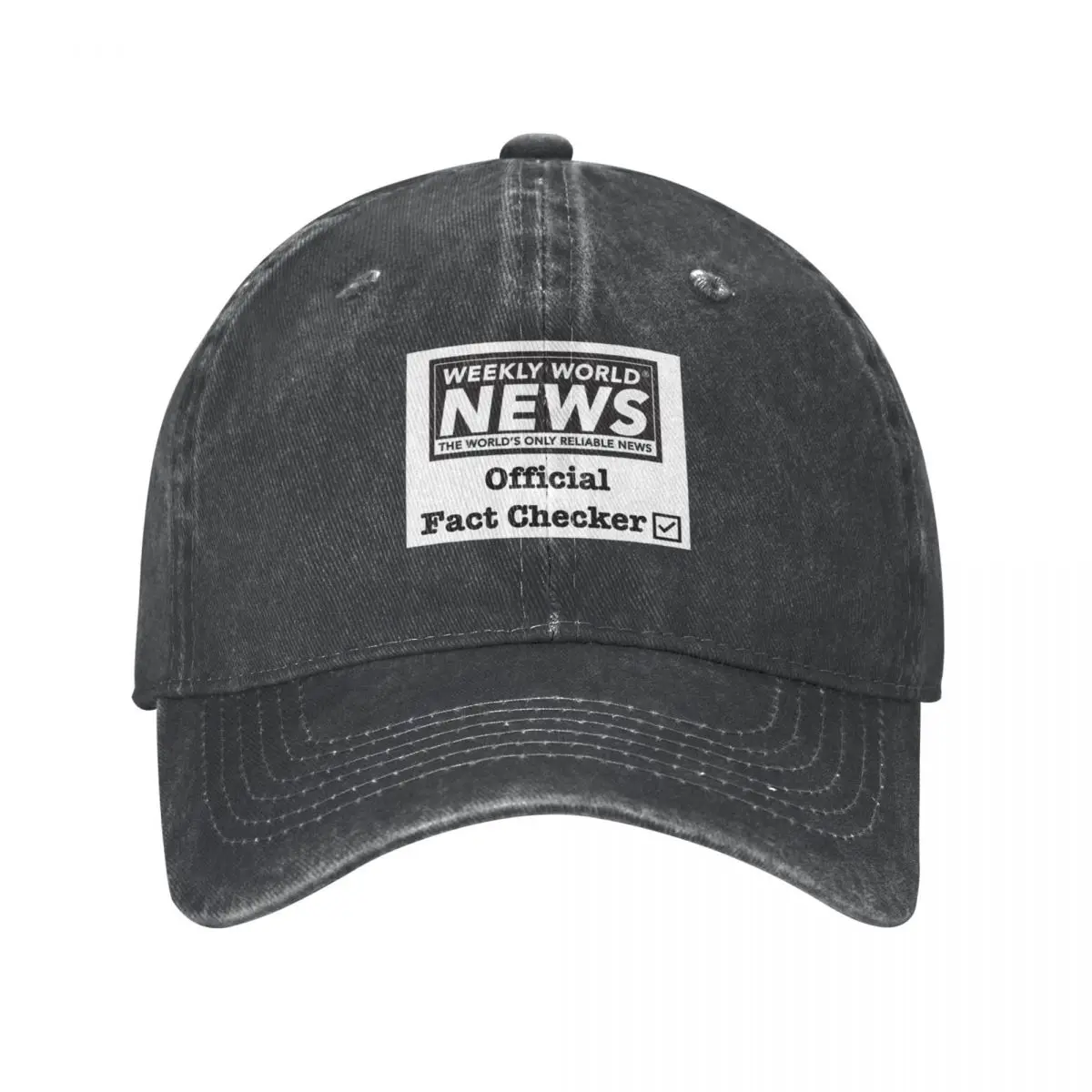 Weekly World News Official Fact Checker Cowboy Hat hard hat Golf Hat funny Luxury Men's Luxury Women's