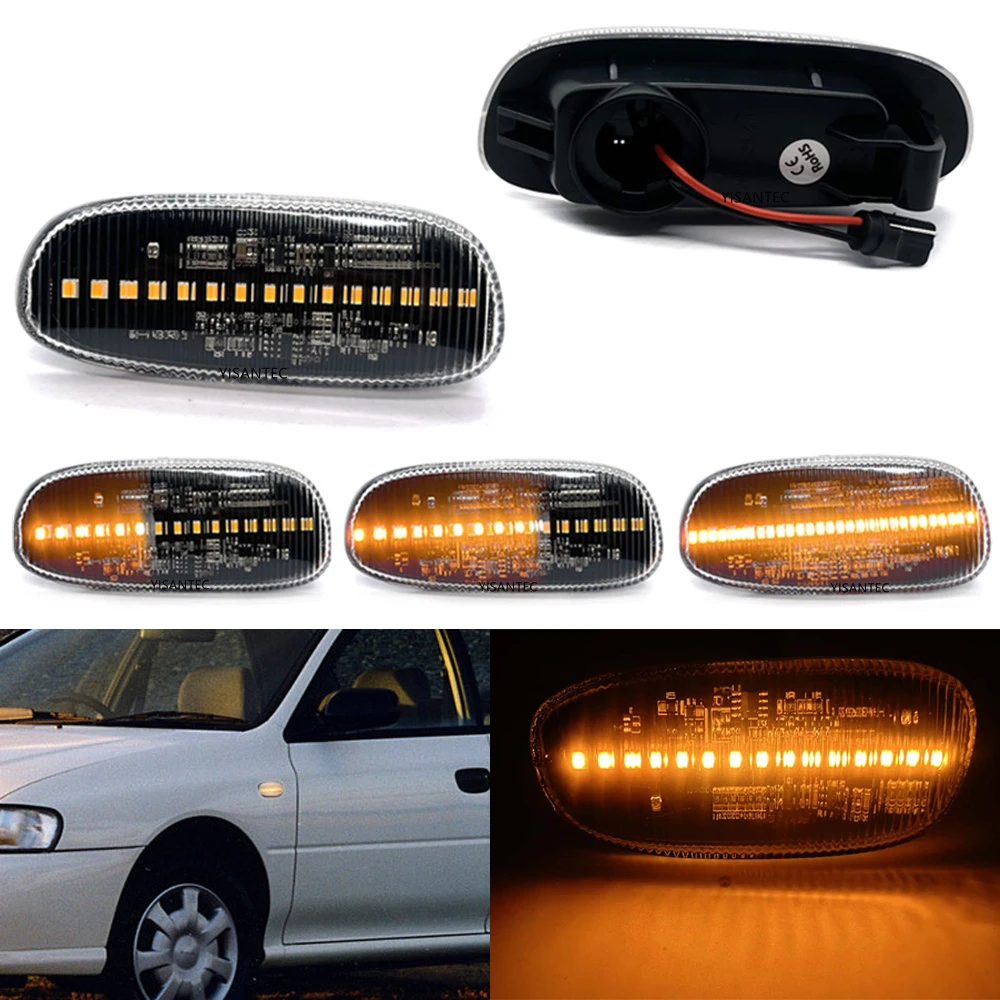 

For Subaru Impreza GC GM GF 1993-2001 LED Side Marker Indicator Blinker Lamp Clear Lens Turn Signal Light Canbus Error Free IP67