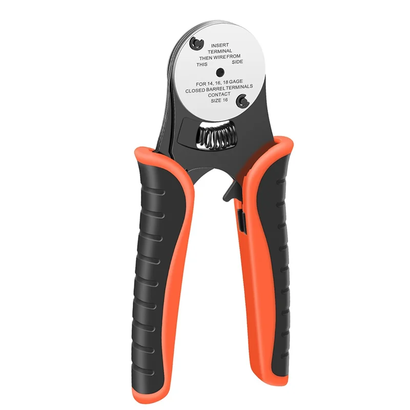 ABMI-For Deutsch Connector Pin Crimping Tool Mini Hand Crimp Plier 4 Way Indents 8 Impression Type 14,16 18 AWG,