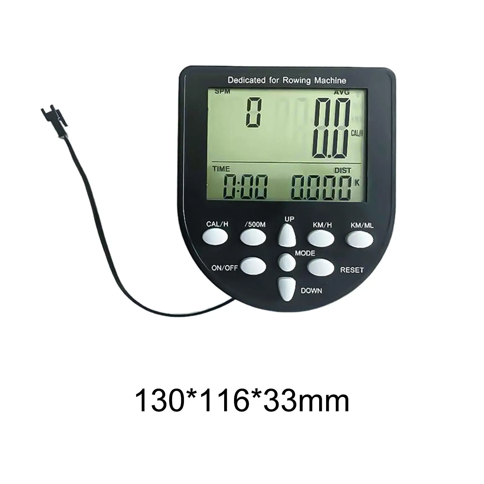 Plastic Rowing Machine Monitor Speedometer Exercise Equipment Counter for Home Rowing Machine Exercise