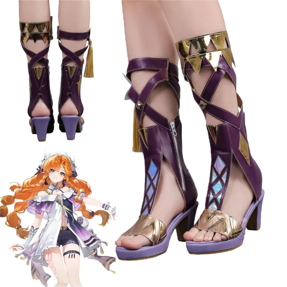 アニメシグリカハイヒールコスプレ靴ゲーム荒波シグリカアクセサリー小道具ハロウィンコスチューム女性靴