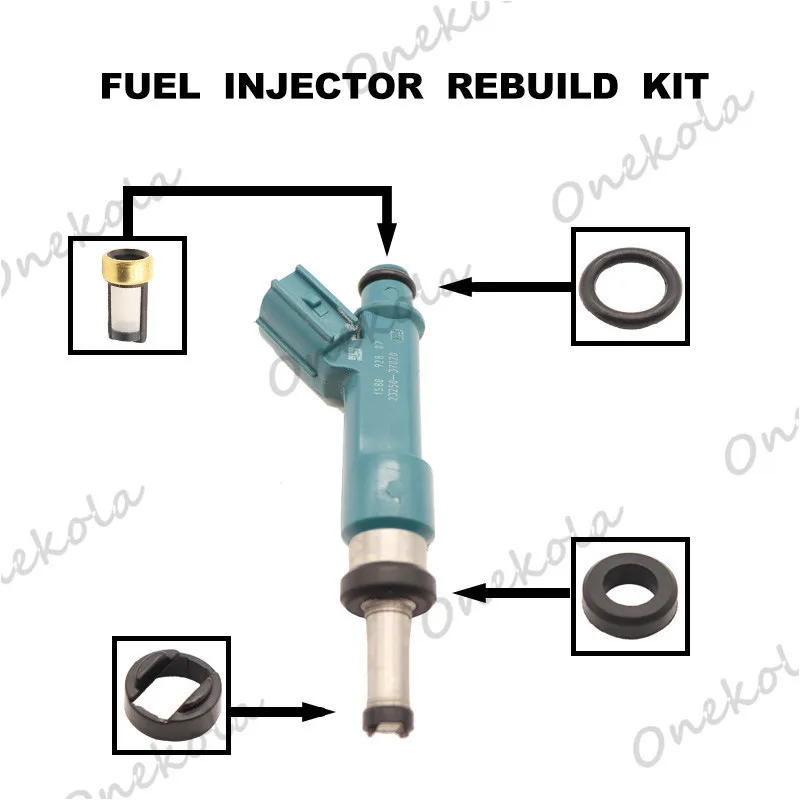 

Fuel injector overhaul package rubber ring filter, suitable for 1.8L 23250-37020~ 23209-37020