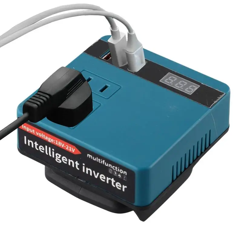 AC220V lithium battery inverter For Makita 18V Li-ion B​attery Outdoor Operation Inverter AC220V/DC18V Power Station Generator