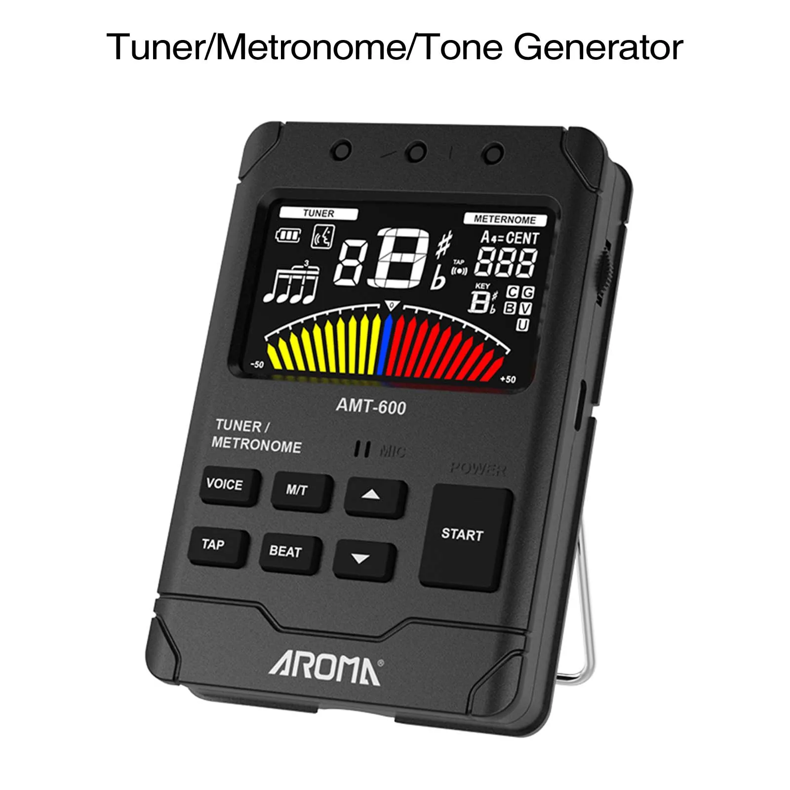 AROMA 3 AMT-600 in 1 Generator Chromatic Tuner Metronome/Tuner/Tone Generator Beat Tempo Lcd Digital Piano Violin Bass Banjo