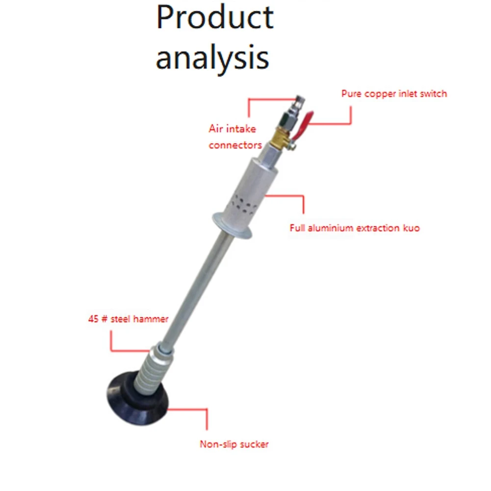 DT38 Car Dent Air Pneumatic Dent Puller Car Auto Body Repair Suction Cup Slide Hammer Tool Kit Slide Hammer Tools