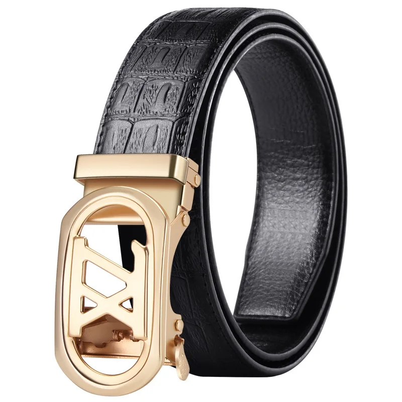Cintura da uomo di marca di lusso Cinture famose di design aziendale in pelle di alta qualità per uomo Cintura jeans Cintura con fibbia in metallo maschile