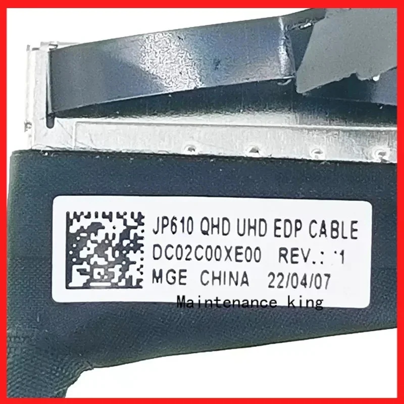 Imagem -03 - Cabo Genuíno Lcd Edp para Laptop Lenovo Thinkpad T16 Gen1 Qhd Uhd 2k 3k 4k 40pin Dc02c00xe00 Dc02c00xe10 Dc02c00xe20 Novo