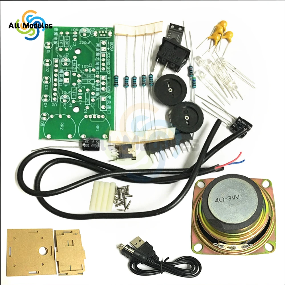 Mini Speaker Kit 3W Speaker Power Amplifier Computer Audio Welding Practice Training Electronic DIY Production Parts Speakers