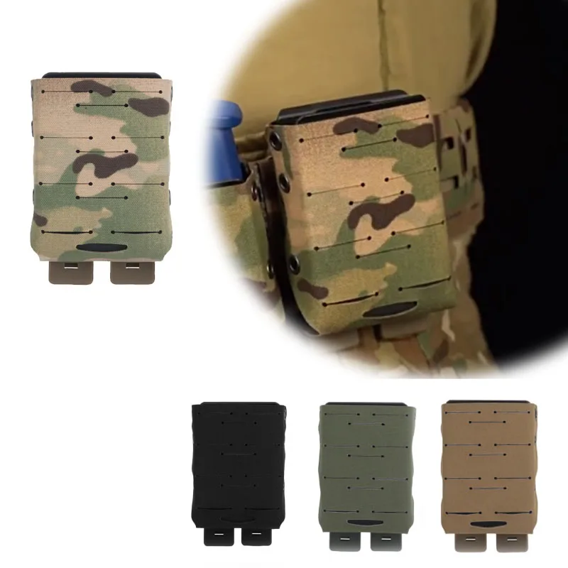 

Легкий чехол для журналов для винтовки ДЛЯ M4/AR15, задняя вставка molle, быстродействующая вставная пластина, функциональный чехол