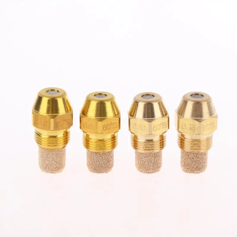 Brass Fuel Oil Nozzle High Accuracy Corrosion Resistant for Hotel Central Boiler Heating Oil Burner Parts