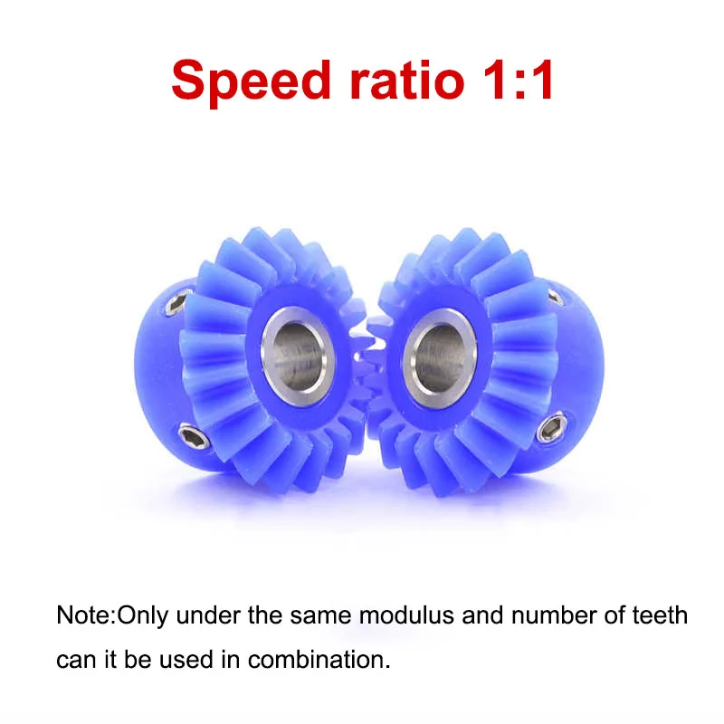 1Pcs 1:1 Nylon Bevel Gear 0.8/1/1.5 Mod 20 25 30 Teeth Bore 4-15mm Straight Bevel Gear 90 Degrees Meshing Angle Plastic Gears