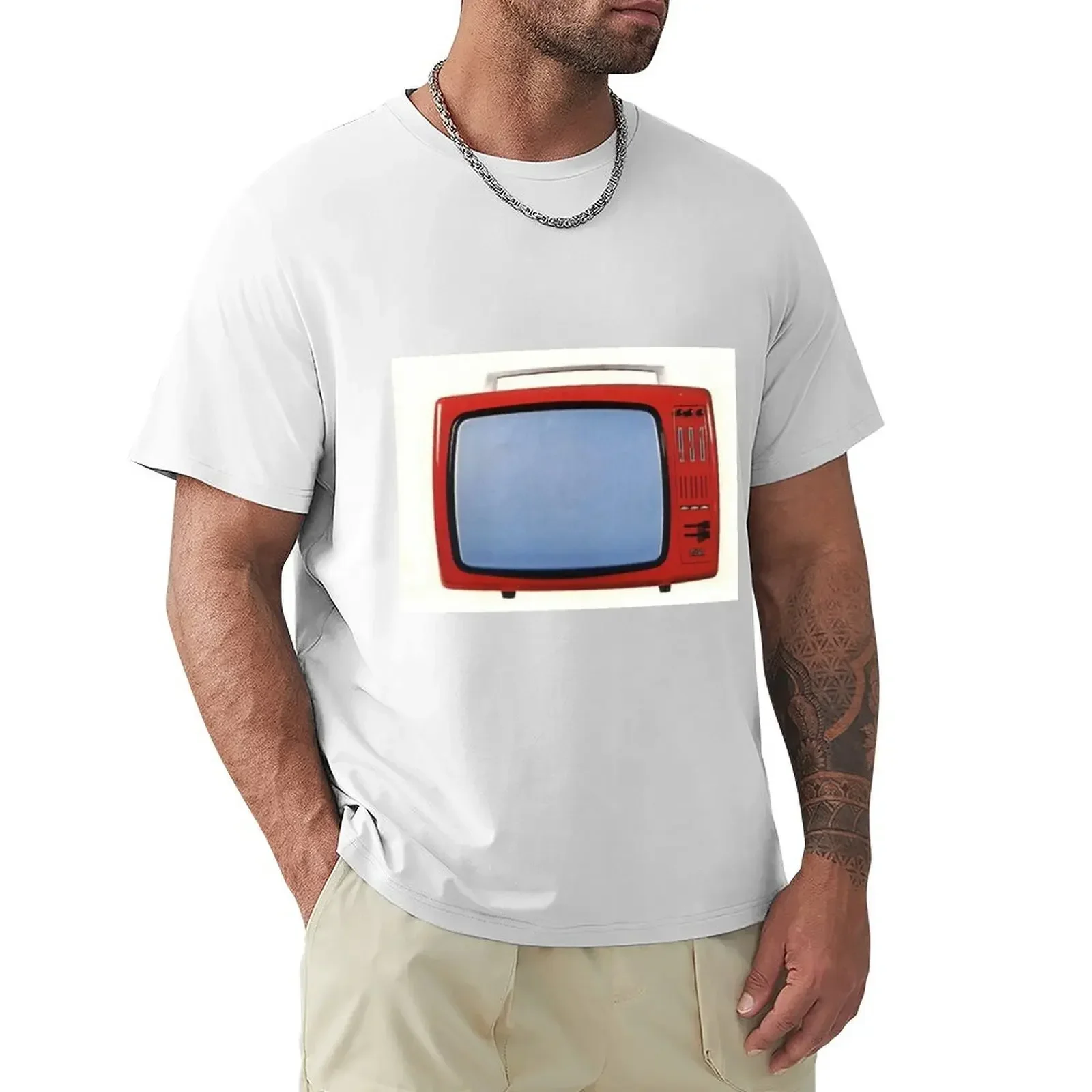 Television T-Shirt Aesthetic Clothing For A Boy Men T Shirts
