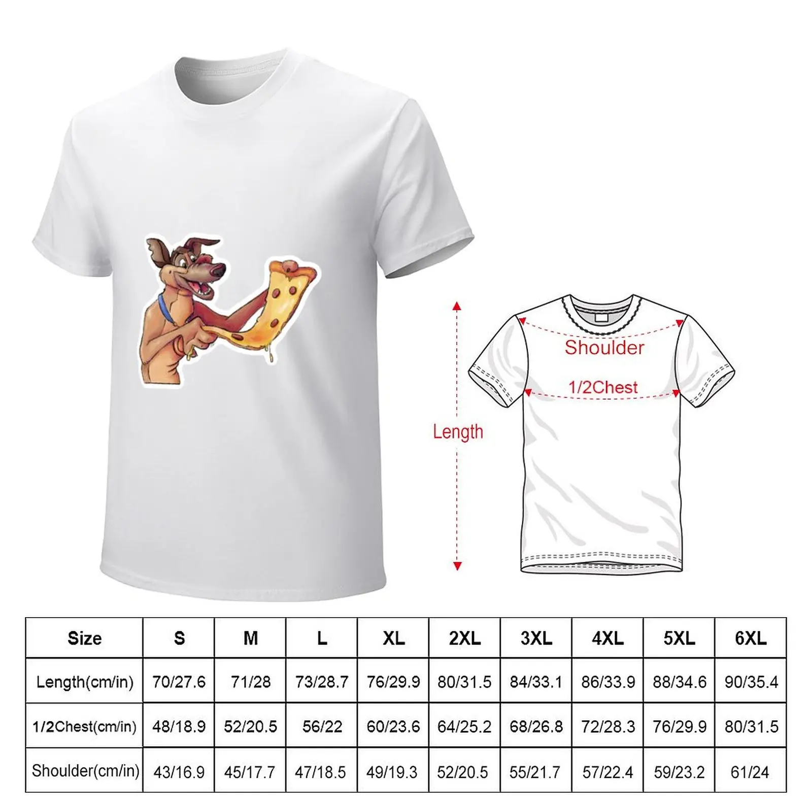 Charlie B Barkin from All Dogs Go To Heaven with pizza T-Shirt plus sizes oversized plain designer t shirt men