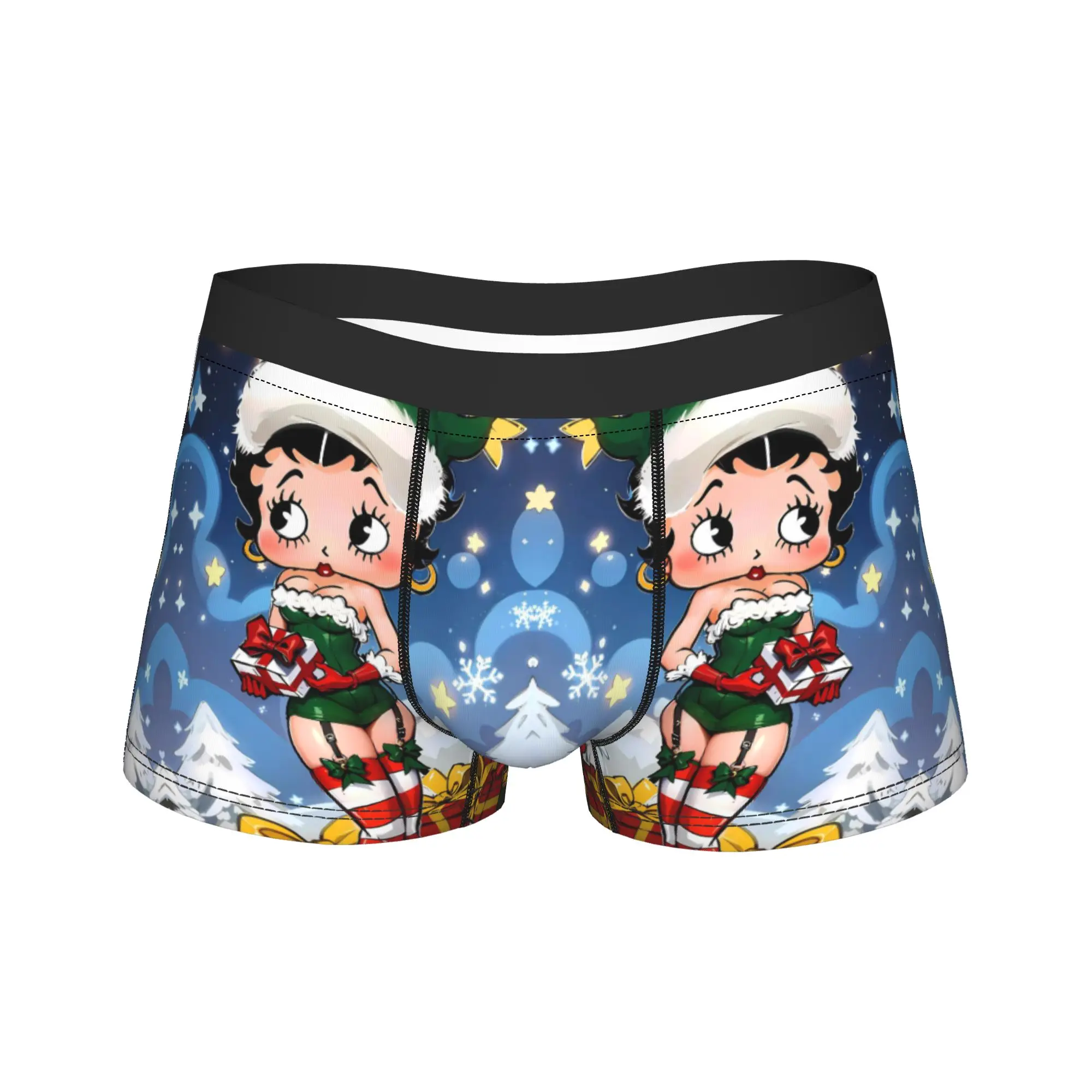 

B-Bettys Boops Underwear Elastic Underpants Design Boxer Brief For Males Pouch Plus Size Boxershorts