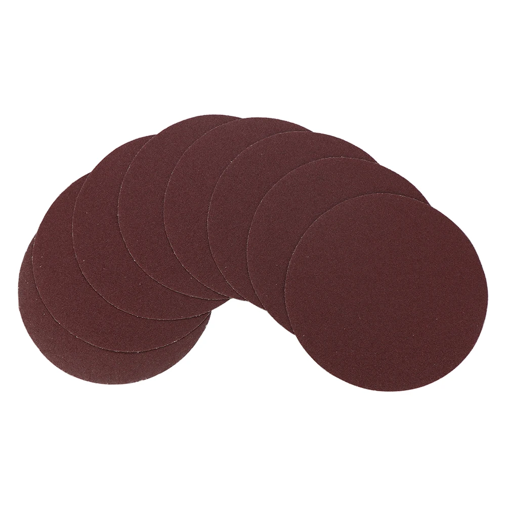 20/50/100pcs 6inch 150mm Flocking Disc Sandpaper Sheet Back Flocking Sandpaper Flanging Grinding Sheet Self-adhesive Flocking