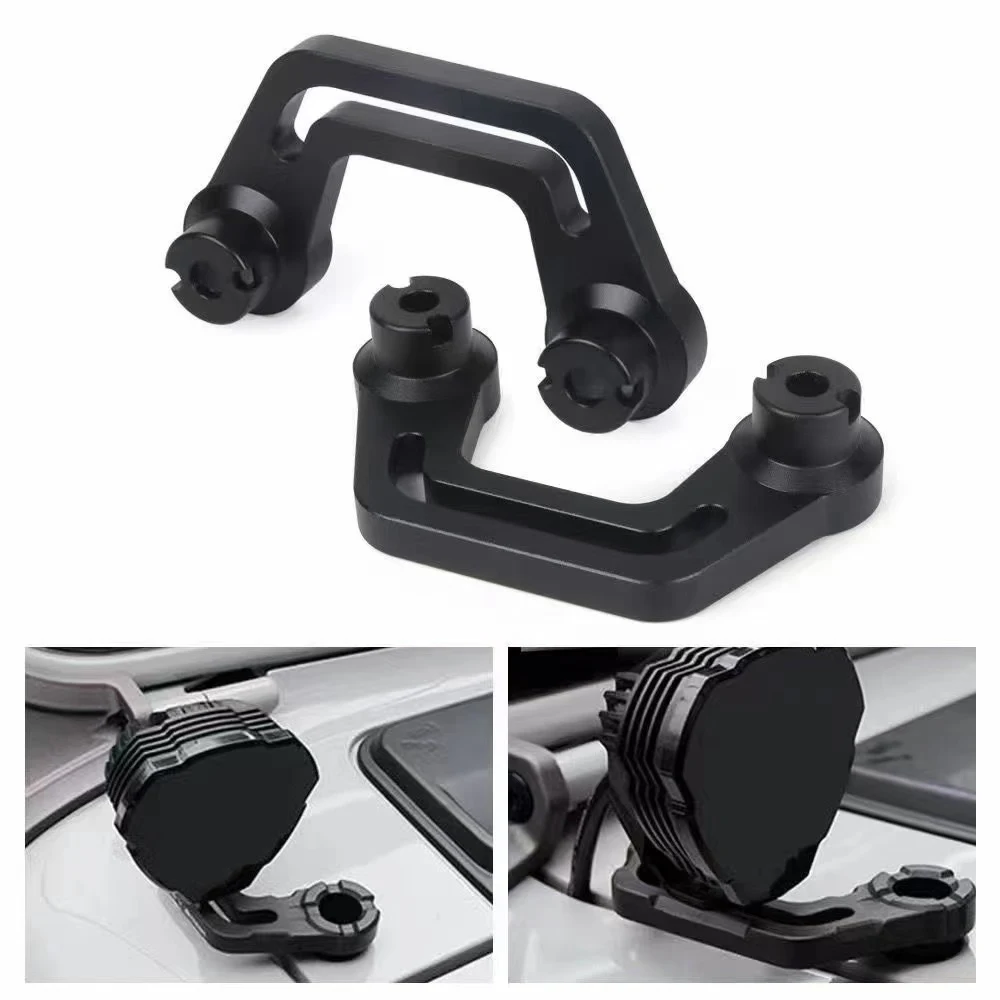 

Lantsun JL1346 A-Pillar Light Mounts Aluminum Alloy Side Mount Bracket for Jeep for Wrangler JL2018+, 1-pair