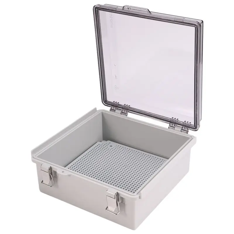 

HHTL Clear Electrical Enclosure Box Outdoor Plastic Junction Box Weatherproof Electrical Box 210*210*100Mm