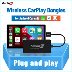 CarlinKit Wireless CarPlay Dongle Android Auto for Android Car Radio AirPlay Music Mirror Screen Need Install Autokit CCPW CCPA